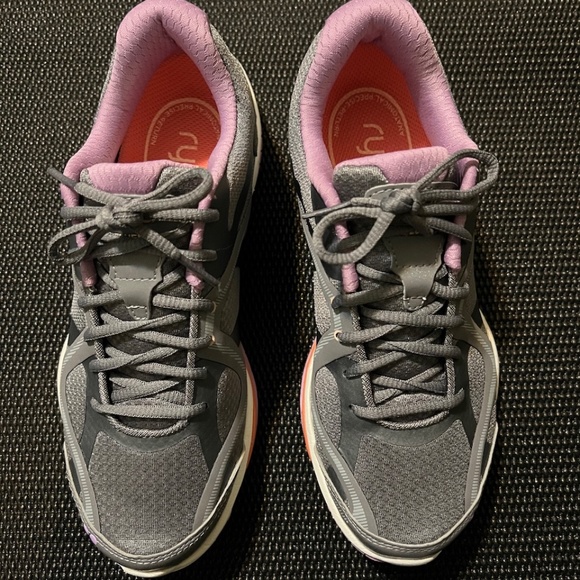 Ryka, women’s influence cross trainer shoe, in quiet orchid / grey / peach, size - Picture 1 of 5